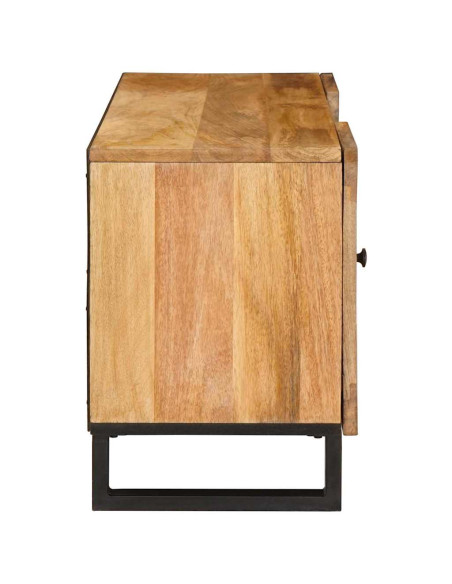 Mobile TV Marrone 105 x 33 x 46 cm Legno di mango massello