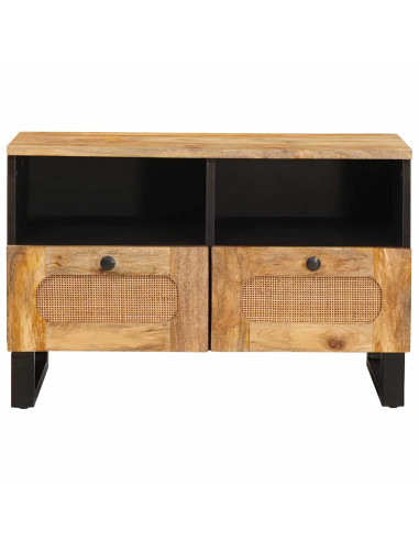 Mobile TV Marrone 70 x 33 x 46 cm Legno di mango massello