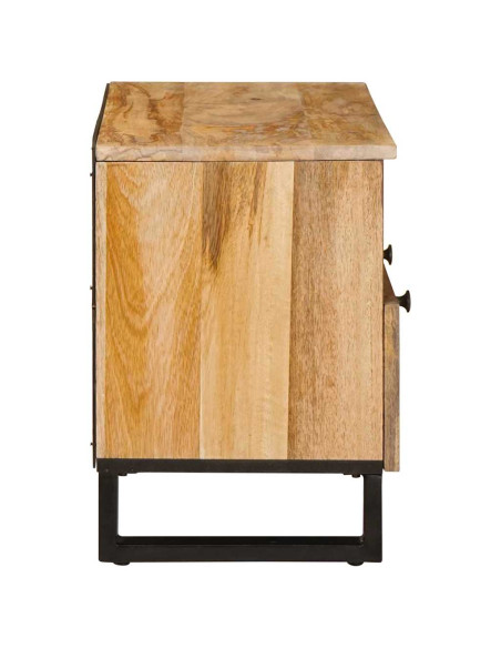 Mobile TV Marrone 70 x 33 x 46 cm Legno di mango massello