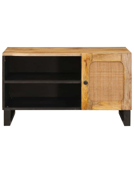 Mobile TV Marrone 80 x 33 x 46 cm Legno di mango massello