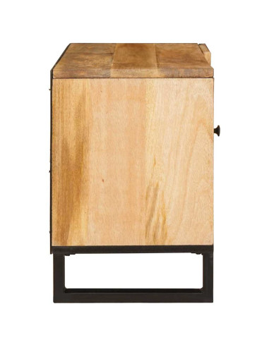 Mobile TV Marrone 80 x 33 x 46 cm Legno di mango massello