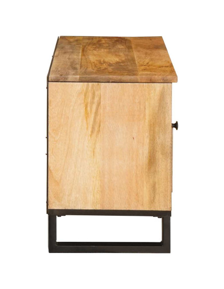Mobile TV Marrone 100 x 33 x 46 cm Legno di mango massello