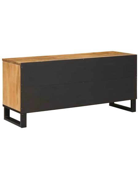 Mobile TV Marrone 100 x 33 x 46 cm Legno di mango massello