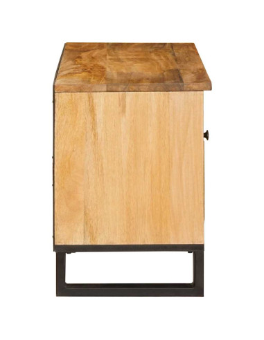 Mobile TV Marrone 80 x 33 x 46 cm Legno di mango massello