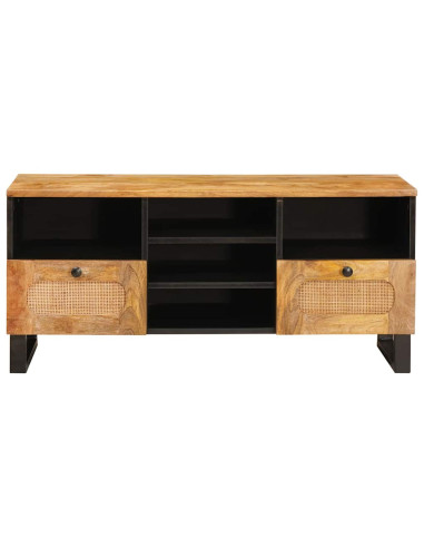 Mobile TV Marrone 100 x 33 x 46 cm Legno di mango massello