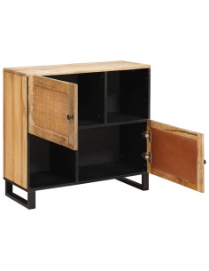 Credenza Marrone 80 x 33 x 75 cm Legno di mango massello 2
