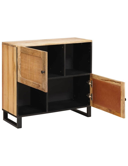 Credenza Marrone 80 x 33 x 75 cm Legno di mango massello