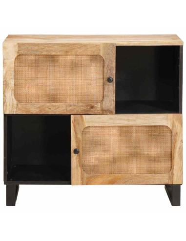 Credenza Marrone 80 x 33 x 75 cm Legno di mango massello