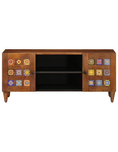 Mobile TV Noce 105 x 33 x 46 cm Legno di mango massello