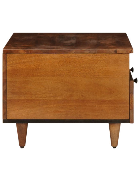 Mobile TV Noce 70 x 33 x 46 cm Legno di mango massello