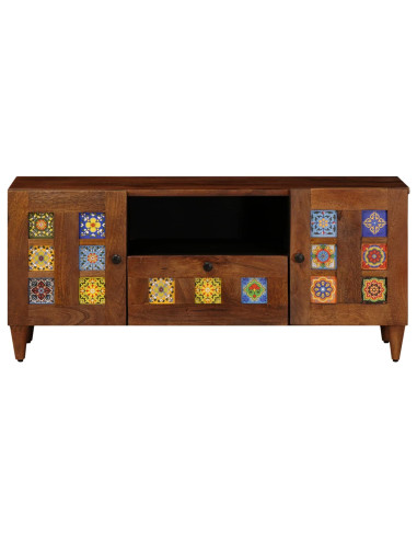 Mobile TV Noce 105 x 33 x 46 cm Legno di mango massello