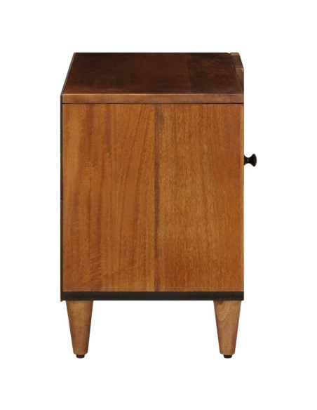 Mobile TV Noce 80 x 33 x 46 cm Legno di mango massello
