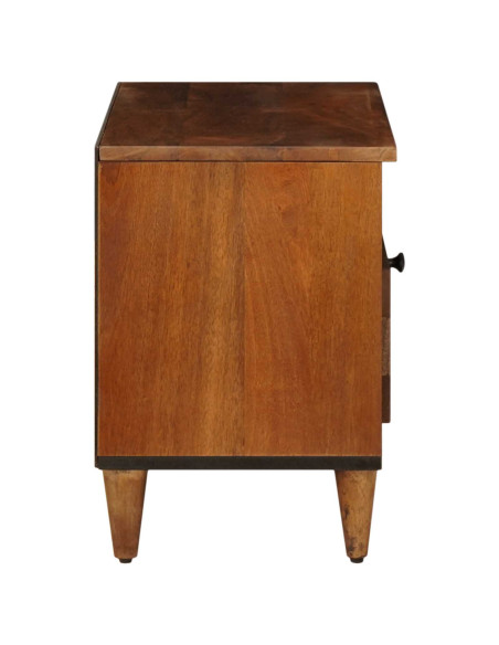Mobile TV Noce 80 x 33 x 46 cm Legno di mango massello