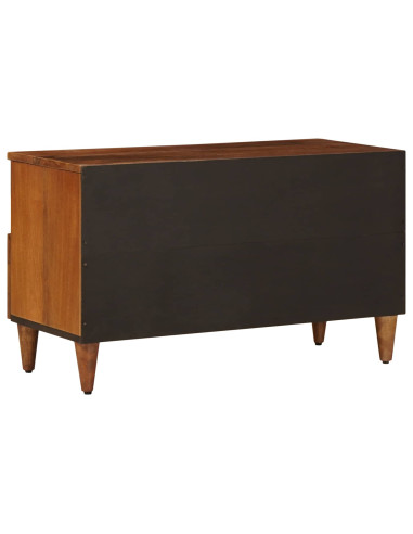 Mobile TV Noce 80 x 33 x 46 cm Legno di mango massello