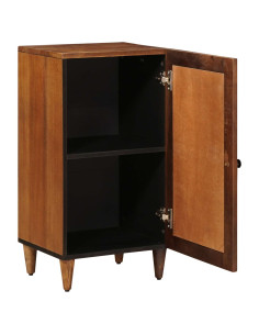 Credenza con porta Noce 40 x 33 x 75 cm Legno di mango massello 2