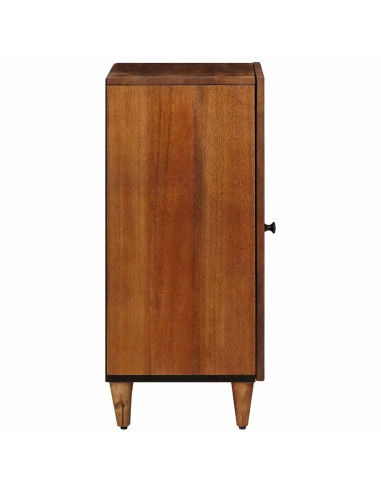 Credenza con porta Noce 40 x 33 x 75 cm Legno di mango massello