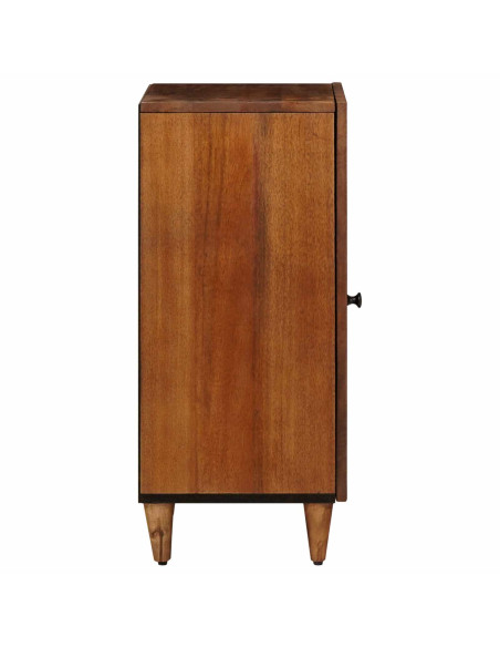 Credenza con porta Noce 40 x 33 x 75 cm Legno di mango massello