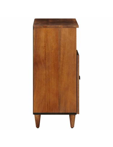 Credenza con porta Noce 60 x 33 x 75 cm Legno di mango massello