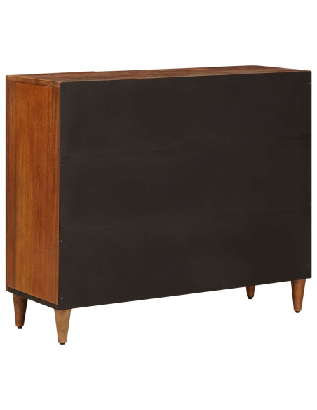 Credenza Noce 90 x 33,5 x 75 cm Legno di mango massello
