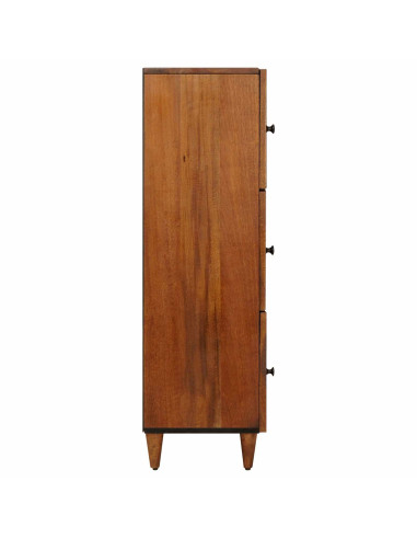 Credenza Noce 40 x 33 x 110 cm Legno di mango massello
