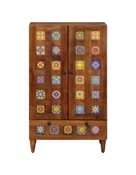 Credenza Noce 60 x 33,5 x 100 cm Legno di mango massello