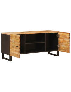 Mobile TV Marrone 105 x 33 x 46 cm Legno di mango massello 2