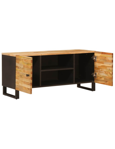 Mobile TV Marrone 105 x 33 x 46 cm Legno di mango massello