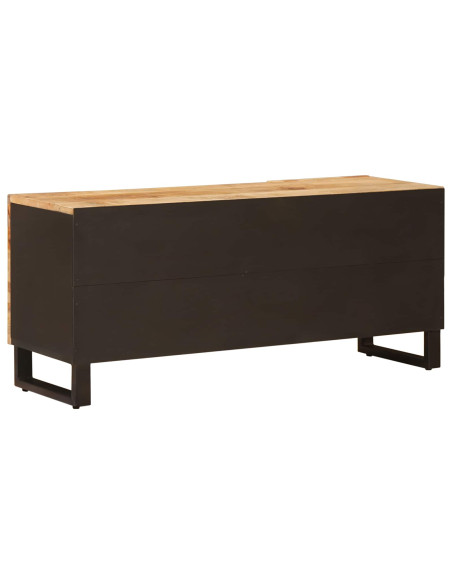 Mobile TV Marrone 105 x 33 x 46 cm Legno di mango massello