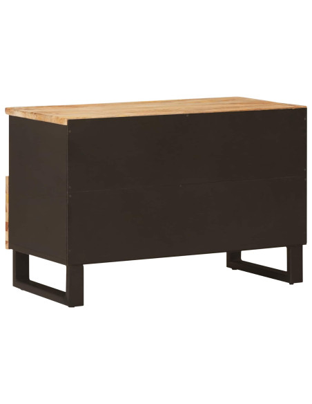 Mobile TV Marrone 70 x 33 x 46 cm Legno di mango massello
