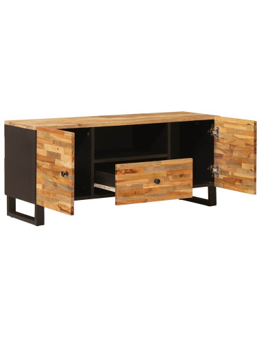 Mobile TV Marrone 105 x 33 x 46 cm Legno di mango massello