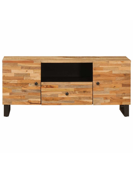Mobile TV Marrone 105 x 33 x 46 cm Legno di mango massello