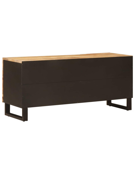 Mobile TV Marrone 105 x 33 x 46 cm Legno di mango massello