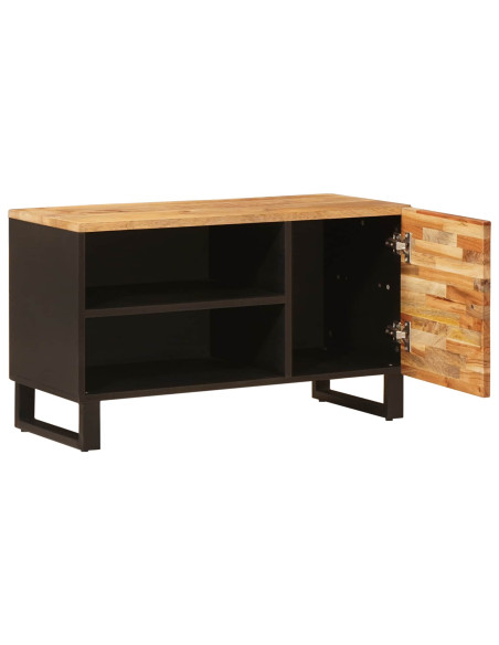 Mobile TV Marrone 80 x 33 x 46 cm Legno di mango massello