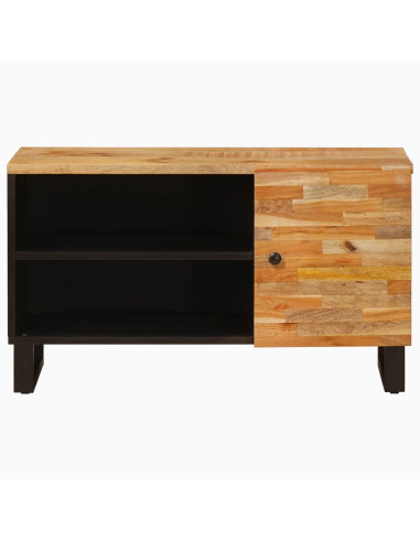 Mobile TV Marrone 80 x 33 x 46 cm Legno di mango massello