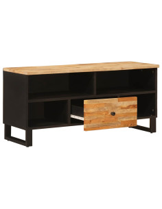 Mobile TV Marrone 100 x 33 x 46 cm Legno di mango massello 2