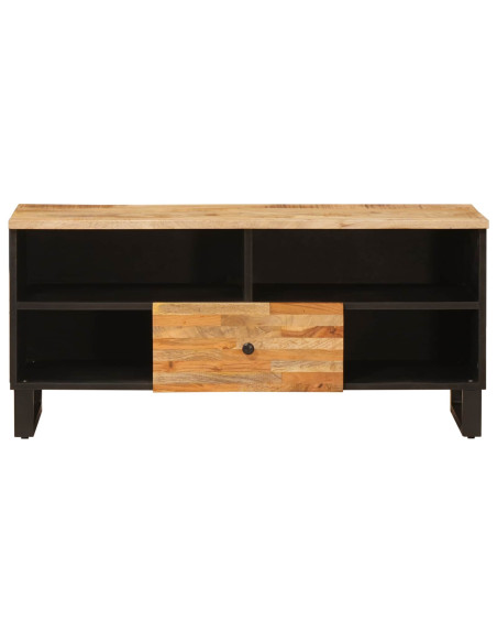 Mobile TV Marrone 100 x 33 x 46 cm Legno di mango massello
