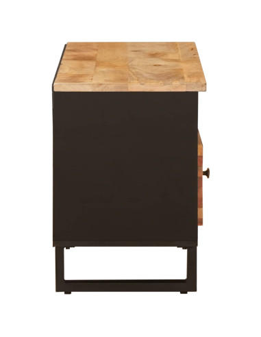 Mobile TV Marrone 100 x 33 x 46 cm Legno di mango massello