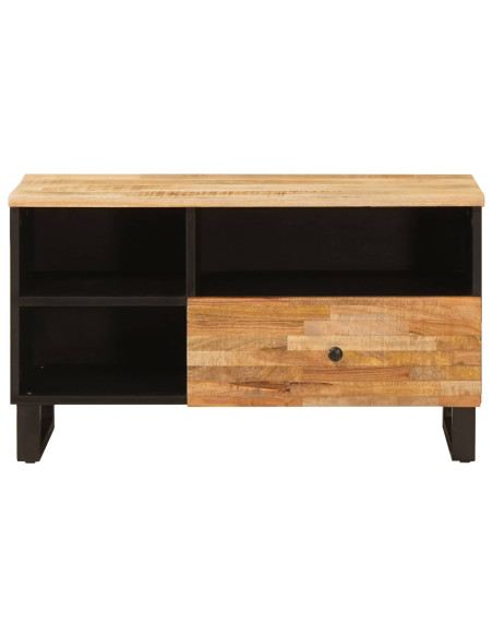 Mobile TV Marrone 80 x 33 x 46 cm Legno di mango massello