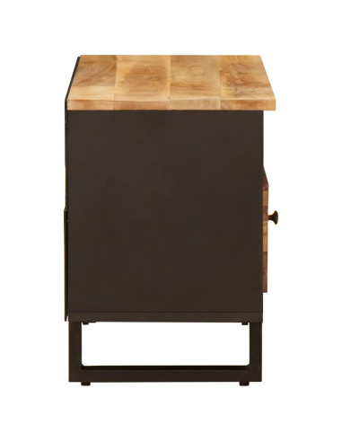 Mobile TV Marrone 80 x 33 x 46 cm Legno di mango massello