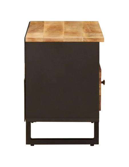 Mobile TV Marrone 80 x 33 x 46 cm Legno di mango massello