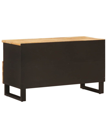 Mobile TV Marrone 80 x 33 x 46 cm Legno di mango massello