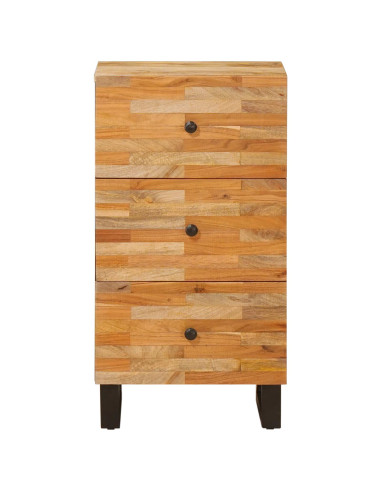 Mobile laterale Marrone 40 x 33 x 75 cm Legno di mango massello