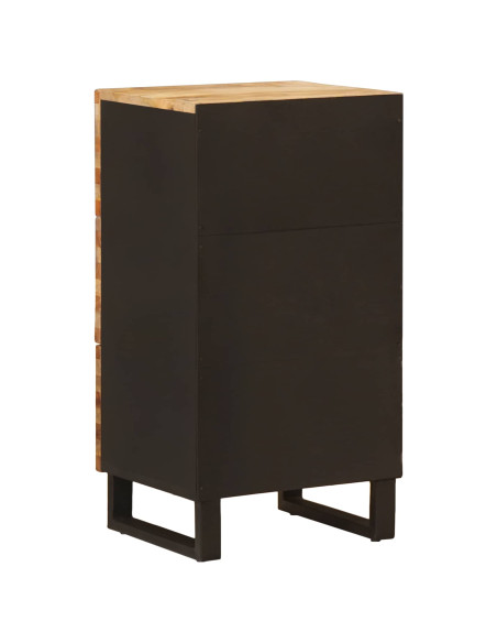 Mobile laterale Marrone 40 x 33 x 75 cm Legno di mango massello