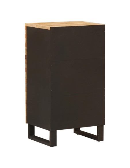 Mobile laterale Marrone 40 x 33 x 75 cm Legno di mango massello