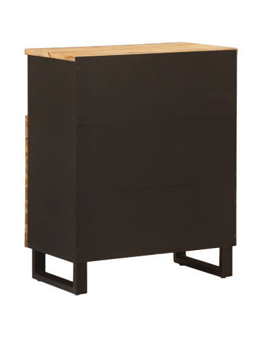 Mobile laterale Marrone 60 x 33 x 75 cm Legno di mango massello