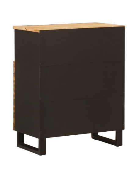 Mobile laterale Marrone 60 x 33 x 75 cm Legno di mango massello
