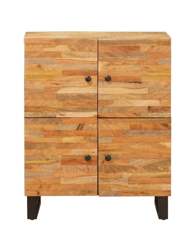 Mobile laterale Marrone 60 x 33 x 75 cm Legno di mango massello