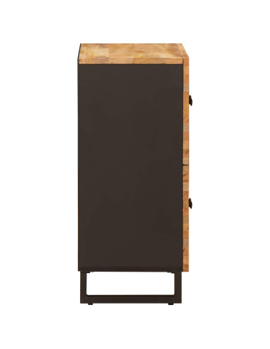 Mobile laterale Marrone 60 x 33 x 75 cm Legno di mango massello
