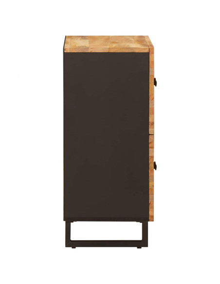 Mobile laterale Marrone 60 x 33 x 75 cm Legno di mango massello