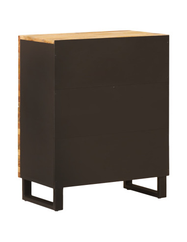 Mobile laterale Marrone 60 x 33 x 75 cm Legno di mango massello